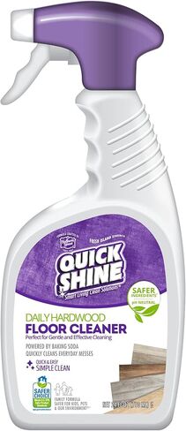 Quick Shine Hardwood Floor Cleaner 64oz | Use in Spray & Vac Mops | Removes Dirt & Scuff Marks | Ready-to-Use, Streak Free, No Rinse | Safer Choice Cleaner |Perfect for Gentle and Effective Cleaning in Saudi Arabia