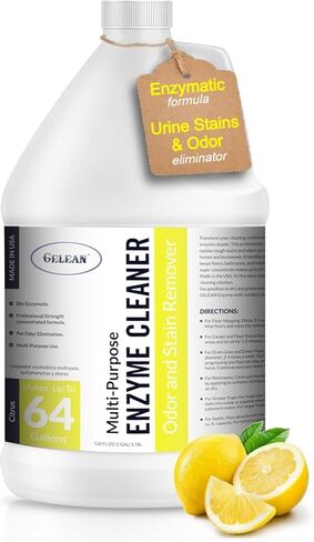 منظف ​​إنزيم بروبيوتيك متعدد الأغراض، (128 أونصة، حمضيات) - مزيل للبقع والروائح الكريهة للحيوانات الأليفة - مركز - مصارف احترافية وقوة منزلية، والأرضيات، والحمامات، وسلة مهملات المراحيض، صنع في الولايات المتحدة الأمريكية in Kuwait