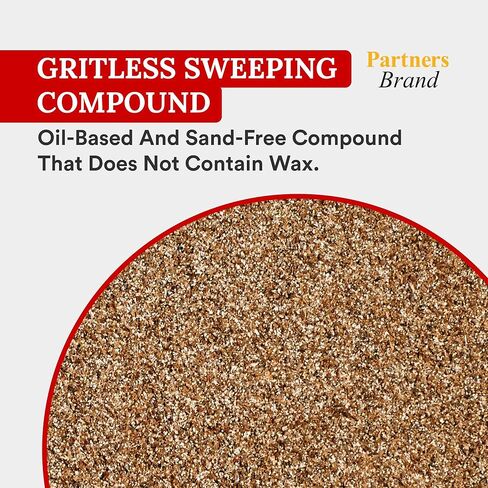 Partners Brand Gritless Floor Sweeping Compound - 50 LB. Bag | Commercial Grade, Sand-free Formula for Use on Finished Floors & Dust Control in Saudi Arabia
