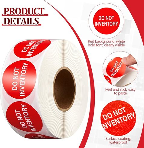 Zhanmai 2000 Pcs Do Not Inventory Labels Stickers Red 1.5 Inch for Warehouses Stockrooms Inventory Control and Order Management in Saudi Arabia