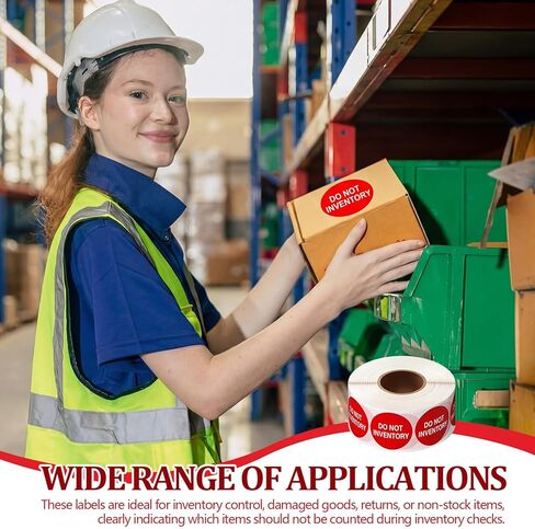 Zhanmai 2000 Pcs Do Not Inventory Labels Stickers Red 1.5 Inch for Warehouses Stockrooms Inventory Control and Order Management in Saudi Arabia
