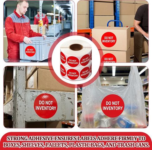 Zhanmai 2000 Pcs Do Not Inventory Labels Stickers Red 1.5 Inch for Warehouses Stockrooms Inventory Control and Order Management in Saudi Arabia