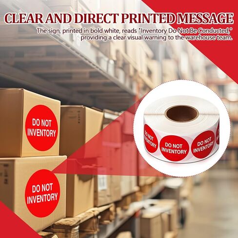Zhanmai 2000 Pcs Do Not Inventory Labels Stickers Red 1.5 Inch for Warehouses Stockrooms Inventory Control and Order Management in Saudi Arabia