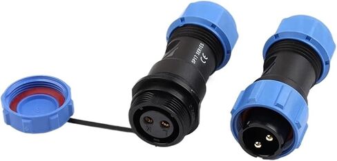 LP/SP17 Butt-joint waterproof connector 2/3/4 pin screw socket male and female set(LP17-2D) in Saudi Arabia