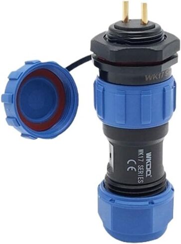 SP17 Panel Mount Connector IP68 2/3/4/5/6/7/9/10 Pin Rear Nut Male Female Set Socket(WK17CP2X-WK17PS2X) in Saudi Arabia