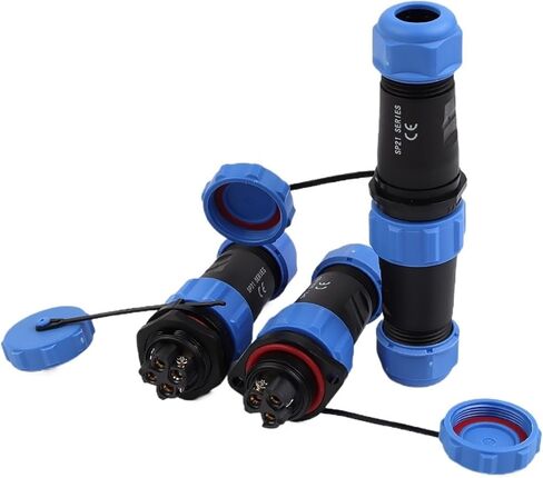 LP/SP21 Nut/Flange/Butt Connector 2/3/4/5/6/7 Pin Female Male Socket(Docking Type,1 SET_3P) in Saudi Arabia