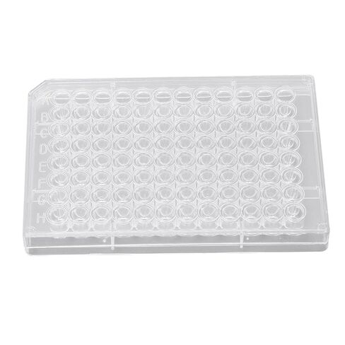 Polystyrene Tissue Culture 10pcs Tissue Culture Plate 96 Well Clear Polystyrene Cell Growth Culture Plate with Plastic Lid for Laboratory Biological Room (V Shaped Bottom) in Saudi Arabia