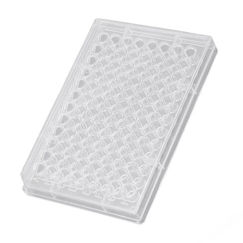 Polystyrene Tissue Culture 10pcs Tissue Culture Plate 96 Well Clear Polystyrene Cell Growth Culture Plate with Plastic Lid for Laboratory Biological Room (V Shaped Bottom) in Saudi Arabia