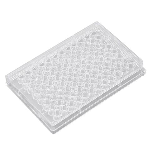 Polystyrene Tissue Culture 10pcs Tissue Culture Plate 96 Well Clear Polystyrene Cell Growth Culture Plate with Plastic Lid for Laboratory Biological Room (V Shaped Bottom) in Saudi Arabia