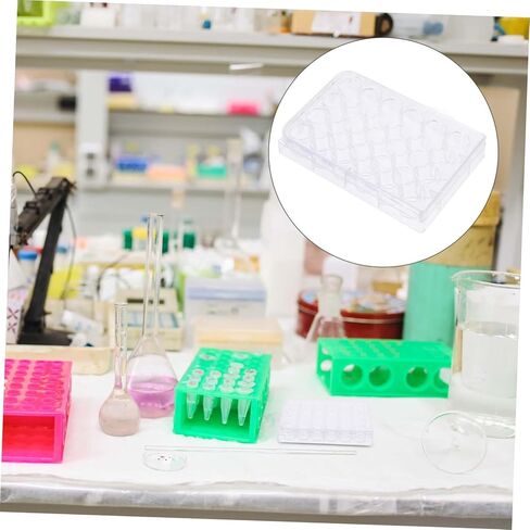 Tissue Culture Plate Lid 6-Hole Reaction Cell Culture Tray for Lab Experiments Sturdy Lab Equipment in Saudi Arabia