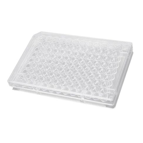 Polystyrene Tissue Culture 10pcs Tissue Culture Plate 96 Well Clear Polystyrene Cell Growth Culture Plate with Plastic Lid for Laboratory Biological Room (Flat Bottom) in Saudi Arabia