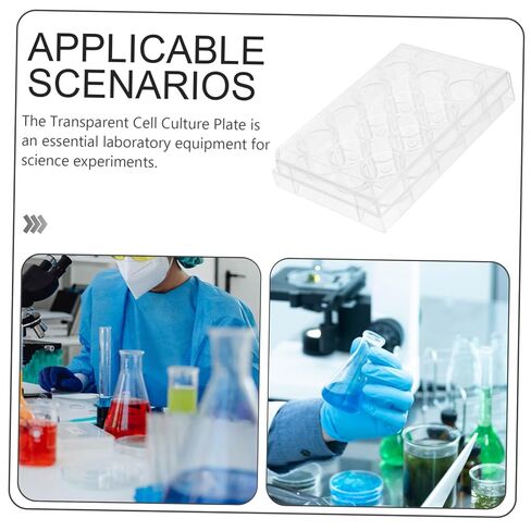 Cell Culture Plate Transparent Petri Dish for Laboratory Use Multi Functional Tissue Culture Tool for Cell Growth and Observation for Science Projects in Saudi Arabia