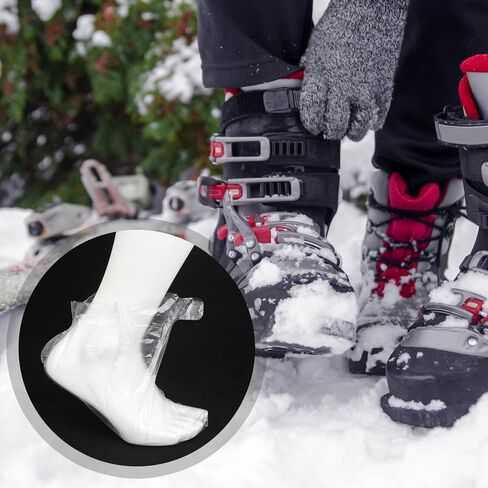 OSALADI 200pcs Disposable Foot Gloves and Pedicure Covers Ears for Feet Care Moisturizing Soaking Protection Suitable for Skating Skiing and Shoe Fitting in Saudi Arabia