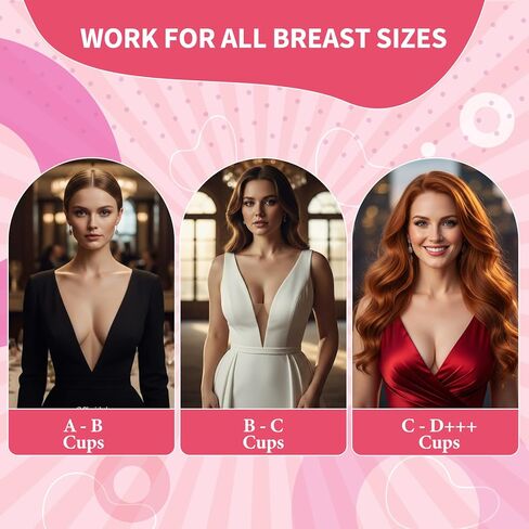 MKsoul Boob Tape for Large Breasts with 4 Pcs Nipple Covers, Invisible,waterproof, A-G Cup, Beige, 3 in in Saudi Arabia