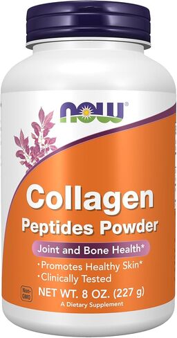 NOW Foods Supplements، مسحوق ببتيدات الكولاجين، تم اختباره سريريًا، صحة المفاصل والعظام*، 8 أونصة in Saudi Arabia