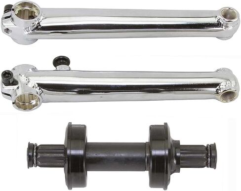 مجموعة كرنك الدراجة من Lowrider Chrome Chromoly مقاس 175 مم USA/BB 8t، 8Splines مع محمل مختوم. مجموعة كرنك الدراجات الأمريكية in Saudi Arabia
