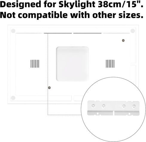 حامل جداري لتقويم Skylight مقاس 15 بوصة، حامل حامل بدون مثقاب وخالي من التلف، حامل شماعات متين لمخطط الحائط لعرض التقويم الرقمي in Kuwait