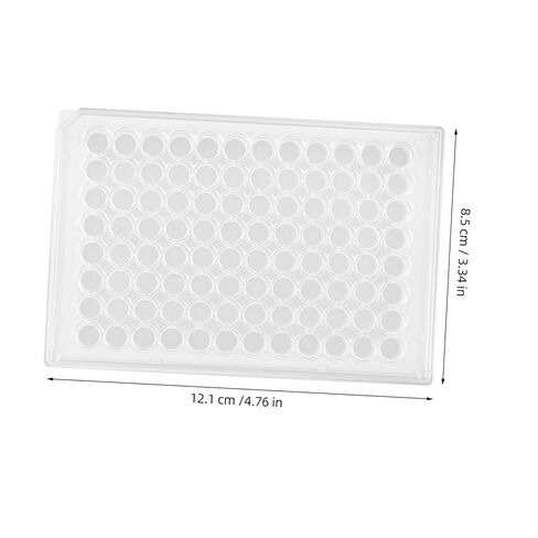 96Holes Tissue Culture Plate with Lid Laboratory Culture Tray for Cell Growth Easy to Clean Flat Surface for Observation for Various Cell Types in Saudi Arabia