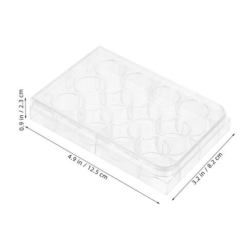 PRETYZOOM 10-Pack High Transparency Cell Culture Plates Lids Flat Bottom Laboratory Tissue Culture Trays for Biological Experiments in Saudi Arabia