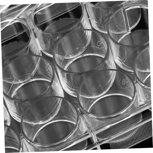 PRETYZOOM 10-Pack High Transparency Cell Culture Plates Lids Flat Bottom Laboratory Tissue Culture Trays for Biological Experiments in Saudi Arabia