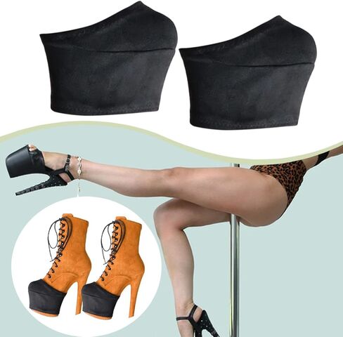 Vaveren Pole Dance Shoes Protectors for Pole Dance,Professional High Resistance Accessories for All Dancers Cover Non Slip Shoe Socks, XL in Saudi Arabia