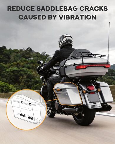 PBYMT Hard Saddlebag Rubber Grommets & Support Cushions Mounts Compatible for Harley Davidson Touring Street Glide Elctra Glide Road Glide Road King 2014-2023 in Saudi Arabia