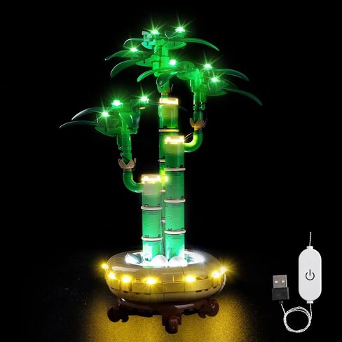 Kyglaring LED Light Kit Compatible with Lego Lucky Bamboo Plant 10344 Building Blocks, Upgrade Touch Control & Dimming, Lighting Accessories for 10344 Model Set, Lights Only, Touch Version in Saudi Arabia