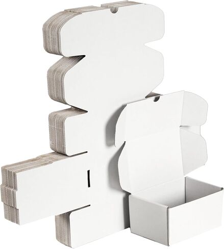 10 Pack 6x4x3" Small Shipping Boxes, Brown Corrugated Cardboard Boxes for Small Business Mailing, Storage, Gift Packaging in Saudi Arabia