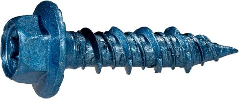 TorqueMaster Star Drive Hex Washer Head Masonry Screws, 50 Pieces with Driver Bit & Masonry Drill Bit - 5/16" x 2-1/4" Concrete Masonry Screws, Rust Resistant High Strength in Saudi Arabia