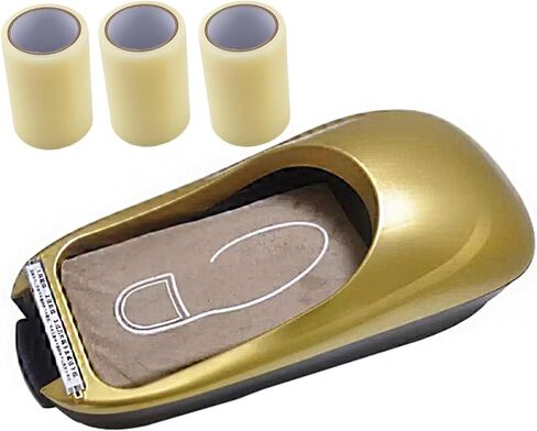 Automatic Portable Shoe Cover Dispenser, Foot Pedal Disposable Shoes Film Machine with 3 Rolls Film Refill(No Power) in Saudi Arabia