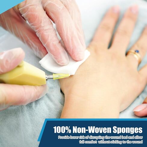 Mindsoft 2000 Count 2" x 2" Non-Woven Gauze Sponges 4-ply Bulk Absorbent First Aid Wound Care Dental Gauze Pads for Home Clinic Vet in Saudi Arabia