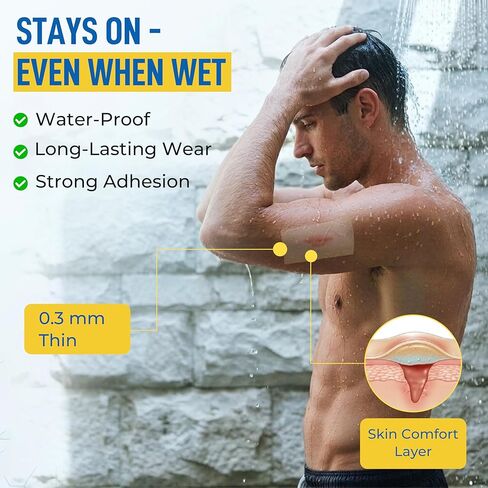 لفة غرواني مائي من الدرجة الطبية للعناية بالجروح | ضمادة مقطوعة حسب الحجم للحروق والبثور | بقع بثرة لحب الشباب | ضمادة ذاتية اللصق مقاومة للماء فائقة الامتصاص (2 بوصة × 5 قدم) in Kuwait