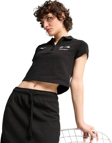بولو بي ام دبليو ام موتورسبورت كلاسيك بيبي من بوما للنساء، مقاس كبير، أسود من بوما SS25 in Kuwait