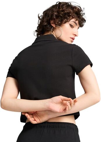 بولو بي ام دبليو ام موتورسبورت كلاسيك بيبي من بوما للنساء، مقاس كبير، أسود من بوما SS25 in Kuwait