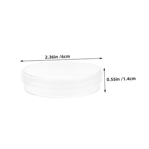 Cabilock 5Pcs Transparent Petri Dishes Round Cell Culture Plates for School Projects Medical Testing and Research Material High in Saudi Arabia