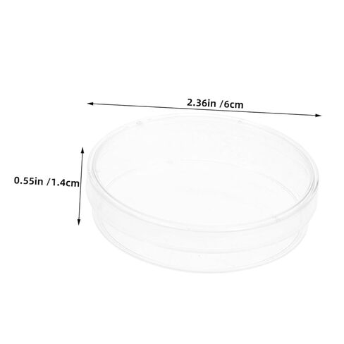 Cabilock 5Pcs Transparent Petri Dishes Round Cell Culture Plates for School Projects Medical Testing and Research Material High in Saudi Arabia
