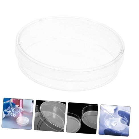 Cabilock 5Pcs Transparent Petri Dishes Round Cell Culture Plates for School Projects Medical Testing and Research Material High in Saudi Arabia