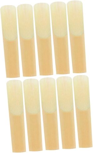 10 قطع من قصب سوبرانو ساكسفون من HANABASS مصنوعة يدويًا من قصب متينة ومرنة للاستخدام الاحترافي، درجة مركزة واستبدال الثبات لملحقات ألتو ساكسفون in Kuwait