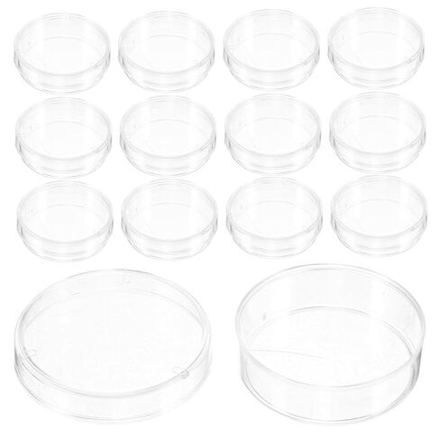 Generic 30 قطعة من أطباق زراعة الخلايا البلاستيكية الشفافة مع أغطية لتجارب الأنسجة والمشاريع المدرسية، تصميم عالي الشفافية لتعزيز المراقبة in Saudi Arabia