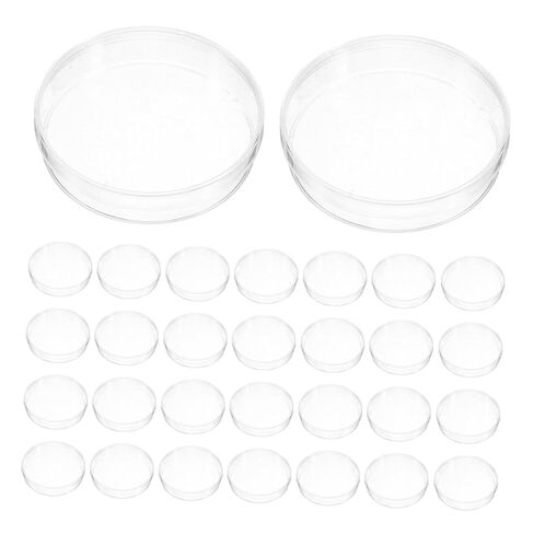 Generic 30pcs Clear Plastic Cell Culture Dishes Lab Petri Plates with Lids for Tissue Experiments and School Projects High Transparency Design for Enhanced Observation in Saudi Arabia