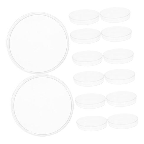 Generic 30pcs Clear Plastic Cell Culture Dishes Lab Petri Plates with Lids for Tissue Experiments and School Projects High Transparency Design for Enhanced Observation in Saudi Arabia