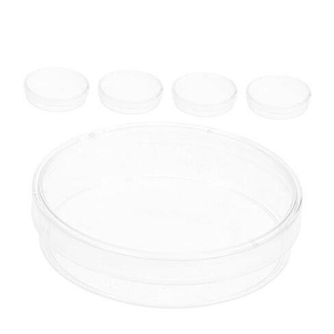 Zerodeko 5pcs Transparent Petri Dishes for Biology Labs Round Culture Plates for Cell Growth for School Projects and Medical Research in Saudi Arabia
