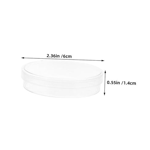 Zerodeko 5pcs Transparent Petri Dishes for Biology Labs Round Culture Plates for Cell Growth for School Projects and Medical Research in Saudi Arabia