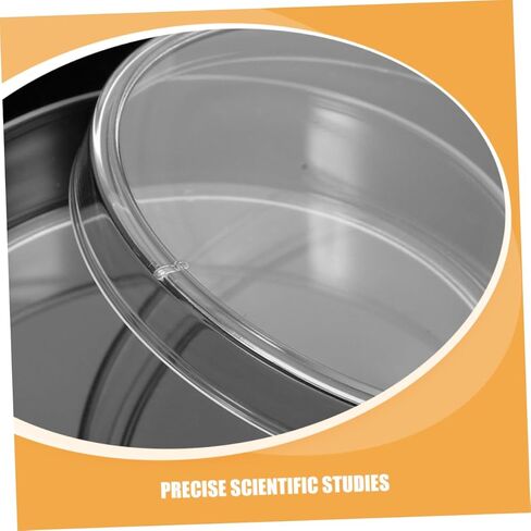 Zerodeko 5pcs Transparent Petri Dishes for Biology Labs Round Culture Plates for Cell Growth for School Projects and Medical Research in Saudi Arabia