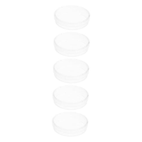 Cabilock 5pcs Petri Dishes for Cell Culture Safe for Laboratory Use for Medical Testing and Educational Studies Easy Observation of Cell Growth in Saudi Arabia