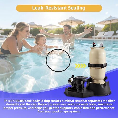 87300400 Body O-Ring لمرشحات خرطوشة Pentair Clean & Clear نماذج CC50 CC75 CC100 CC150 CC200 استبدال 87300400Z O-343 47044706R (3 عبوات) in Kuwait