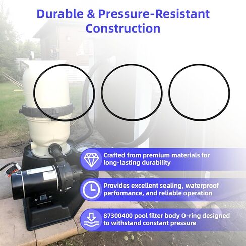 87300400 Body O-Ring لمرشحات خرطوشة Pentair Clean & Clear نماذج CC50 CC75 CC100 CC150 CC200 استبدال 87300400Z O-343 47044706R (3 عبوات) in Kuwait