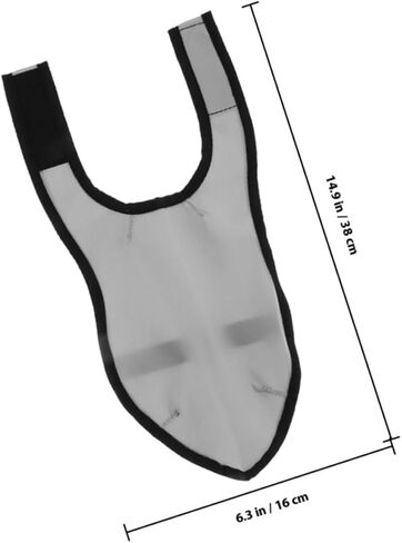 TEHAUX Reusable Non-slip Shoe Covers for Hair Stylists, Breathable Protective Overshoes for Barbers, Large Size Gray Pair for Salon and Indoor Use in Saudi Arabia