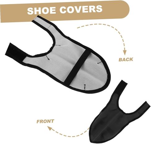 TEHAUX Reusable Non-slip Shoe Covers for Hair Stylists, Breathable Protective Overshoes for Barbers, Large Size Gray Pair for Salon and Indoor Use in Saudi Arabia