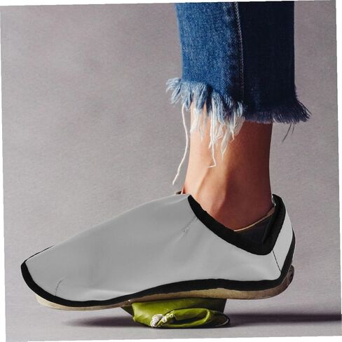 TEHAUX Reusable Non-slip Shoe Covers for Hair Stylists, Breathable Protective Overshoes for Barbers, Large Size Gray Pair for Salon and Indoor Use in Saudi Arabia